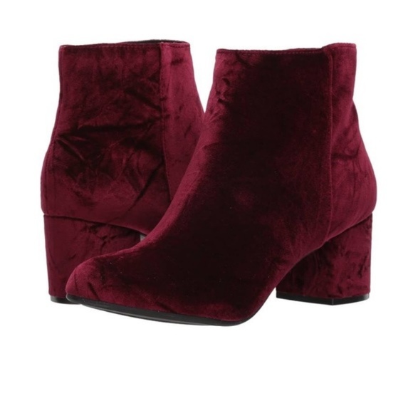 Steve Madden Shoes - Steve Madden| Irina Velvet Burgundy Bootie